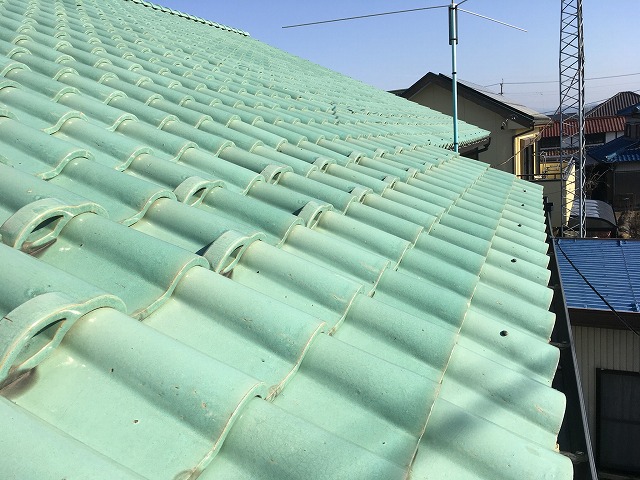 状態確認を実施した瓦屋根